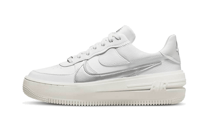 Nike Air Force 1 Low Platform Summit White Metallic Silver - Exclufy