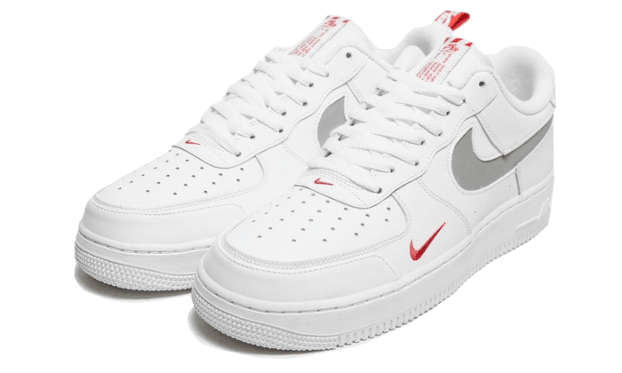 Nike Air Force 1 Low White Red Mini Swoosh - Exclufy