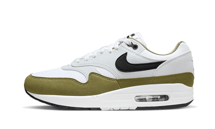 Nike Air Max 1 White Black Medium Olive - Exclufy