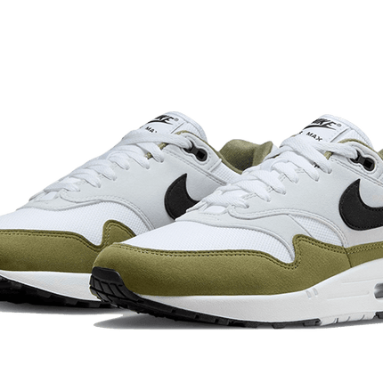 Nike Air Max 1 White Black Medium Olive - Exclufy