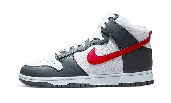 Nike Dunk High Embossed Basketball Grey Red - Exclufy