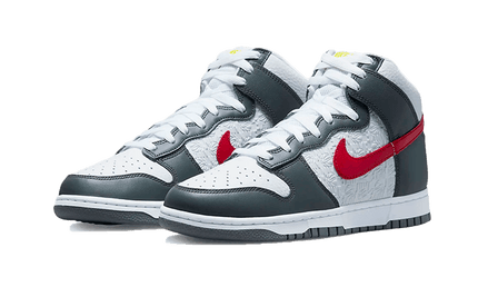 Nike Dunk High Embossed Basketball Grey Red - Exclufy