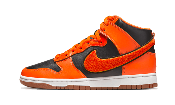 Nike Dunk High University Chenille Swoosh Safty Orange - Exclufy