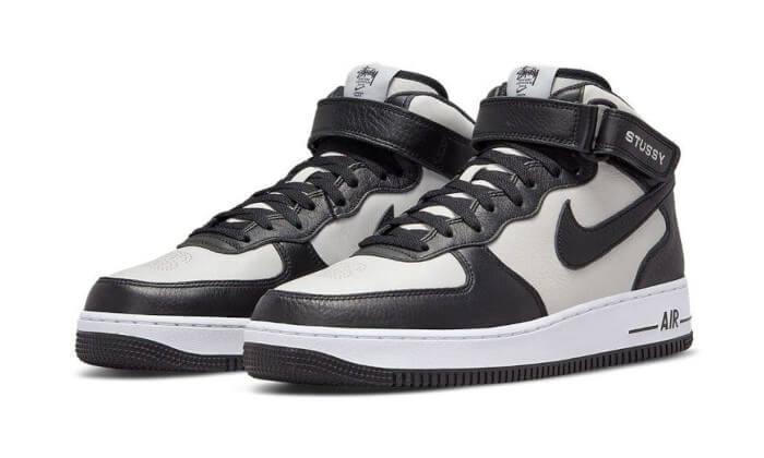 Nike Air Force 1 Mid Stussy Grey Black - Exclufy