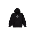 Supreme Cross Box Logo Hooded Sweatshirt Black - Exclufy