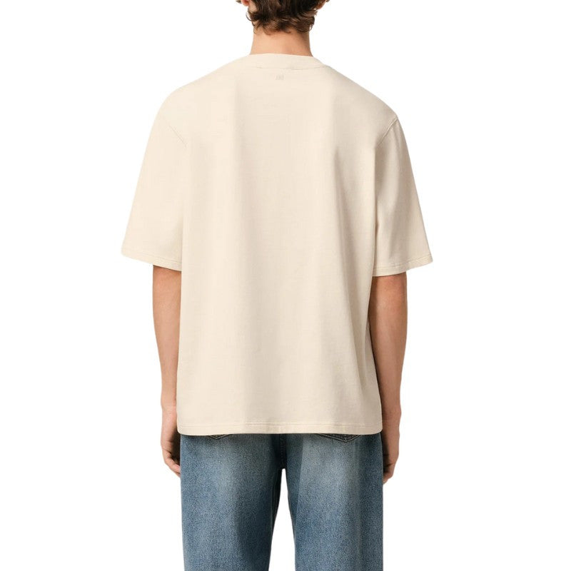 T-shirt Beige Patch Ami De Coeur En Coton - Exclufy