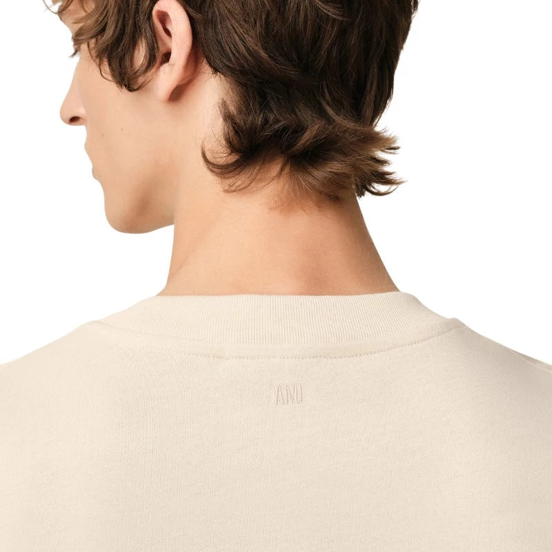 T-shirt Beige Patch Ami De Coeur En Coton - Exclufy
