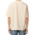 T-shirt Beige Coeur Rouge Patch Ami De Coeur En Coton - Exclufy