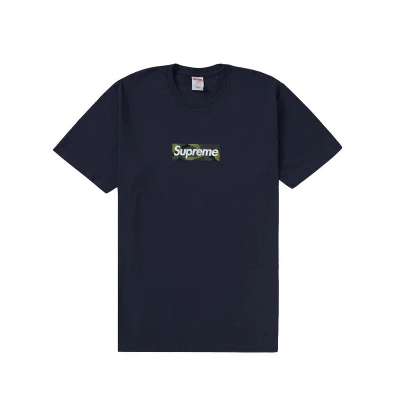 T-Shirt Supreme Box Logo Navy FW23 - Exclufy