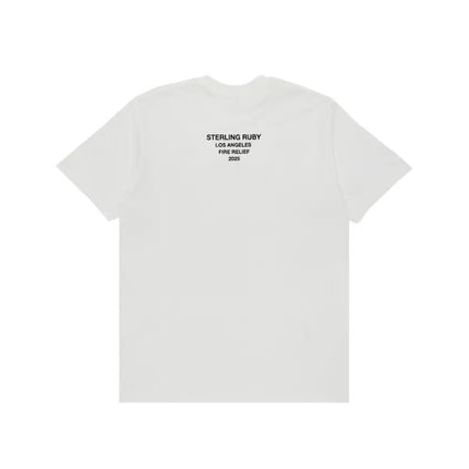 T-shirt Supreme Los Angeles Fire Relief Box Logo White - Exclufy