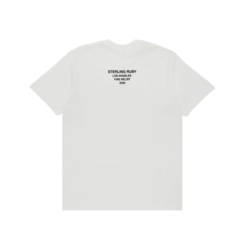 T-shirt Supreme Los Angeles Fire Relief Box Logo White - Exclufy