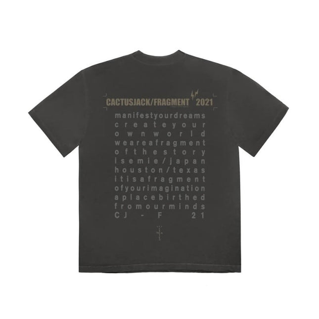 T-shirt Travis Scott Cactus Jack for Fragment Create Black - Exclufy
