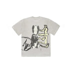 T-shirt Travis Scott Cactus Jack x Kaws for Fragment Aged Yellow - Exclufy