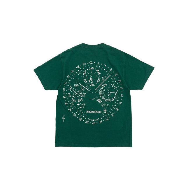 T-shirt Travis Scott CJ x Audemars Piguet Green Watch Face - Exclufy