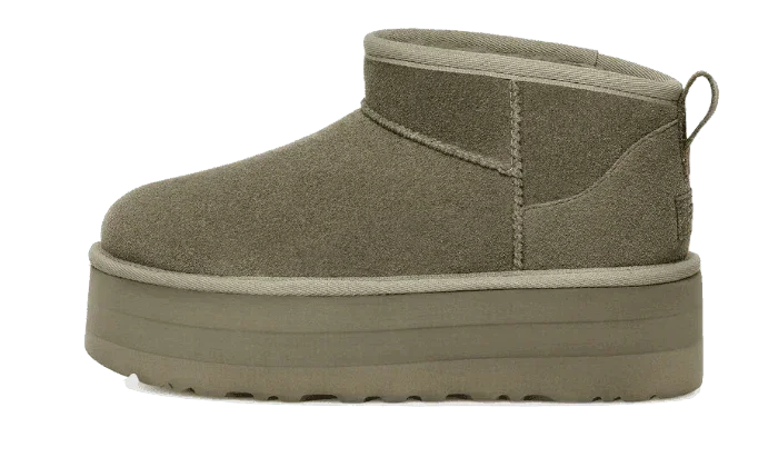 UGG Classic Ultra Mini Platform Moss Green - Exclufy