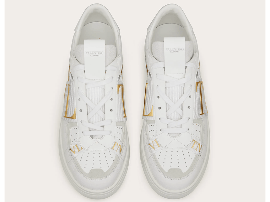 VALENTINO VL7N LOW-TOP WHITE/ANTIQUE BRASS - THE LIMITED CLUB