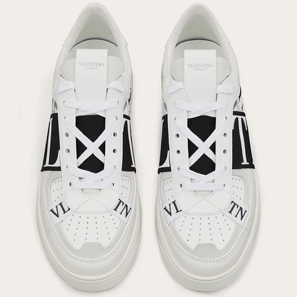 VALENTINO VL7N LOW-TOP WHITE/BLACK - THE LIMITED CLUB