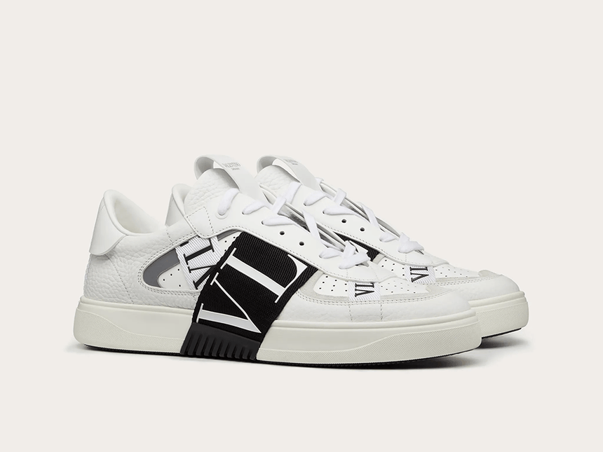 VALENTINO VL7N LOW-TOP WHITE/BLACK - THE LIMITED CLUB