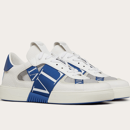 VALENTINO VL7N LOW-TOP WHITE/BLUE - THE LIMITED CLUB