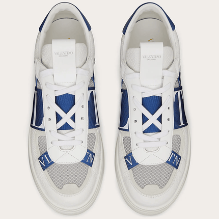 VALENTINO VL7N LOW-TOP WHITE/BLUE - THE LIMITED CLUB