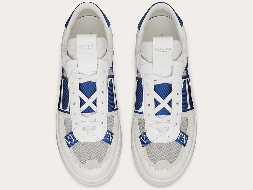 VALENTINO VL7N LOW-TOP WHITE/BLUE - THE LIMITED CLUB