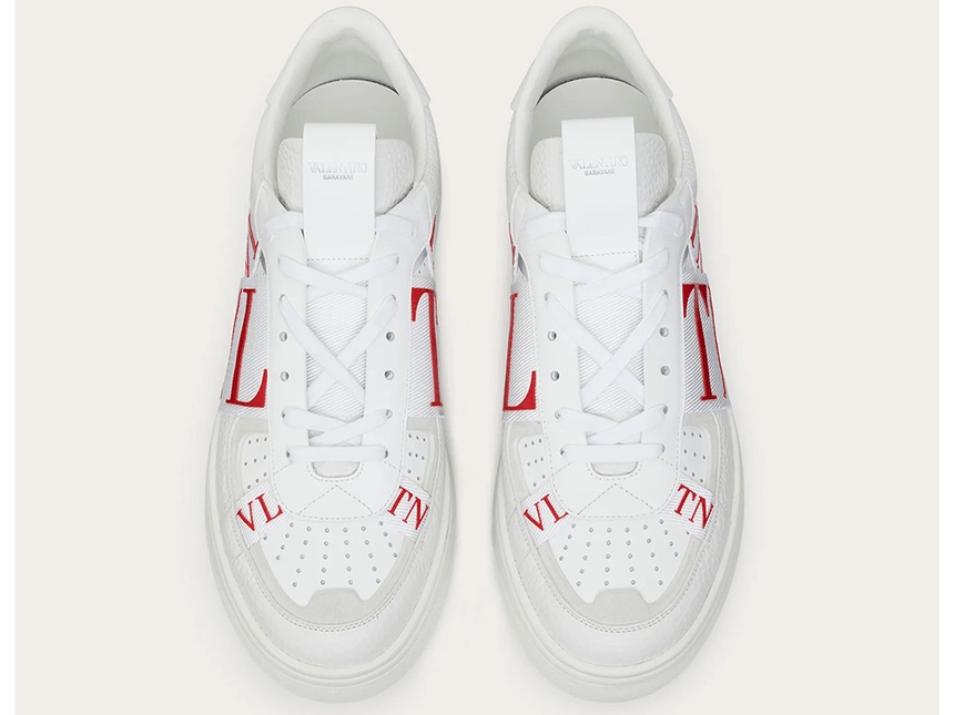 VALENTINO VL7N LOW-TOP WHITE/PURE RED - THE LIMITED CLUB