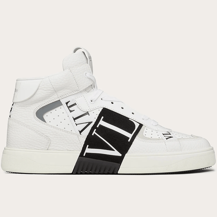 VALENTINO VL7N MID-TOP WHITE/BLACK - THE LIMITED CLUB